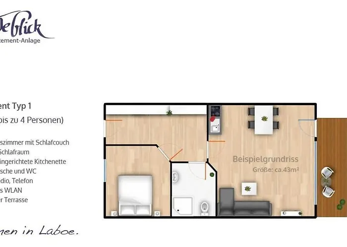 Appart hôtel Appartement-hotel Foerdeblick Laboe